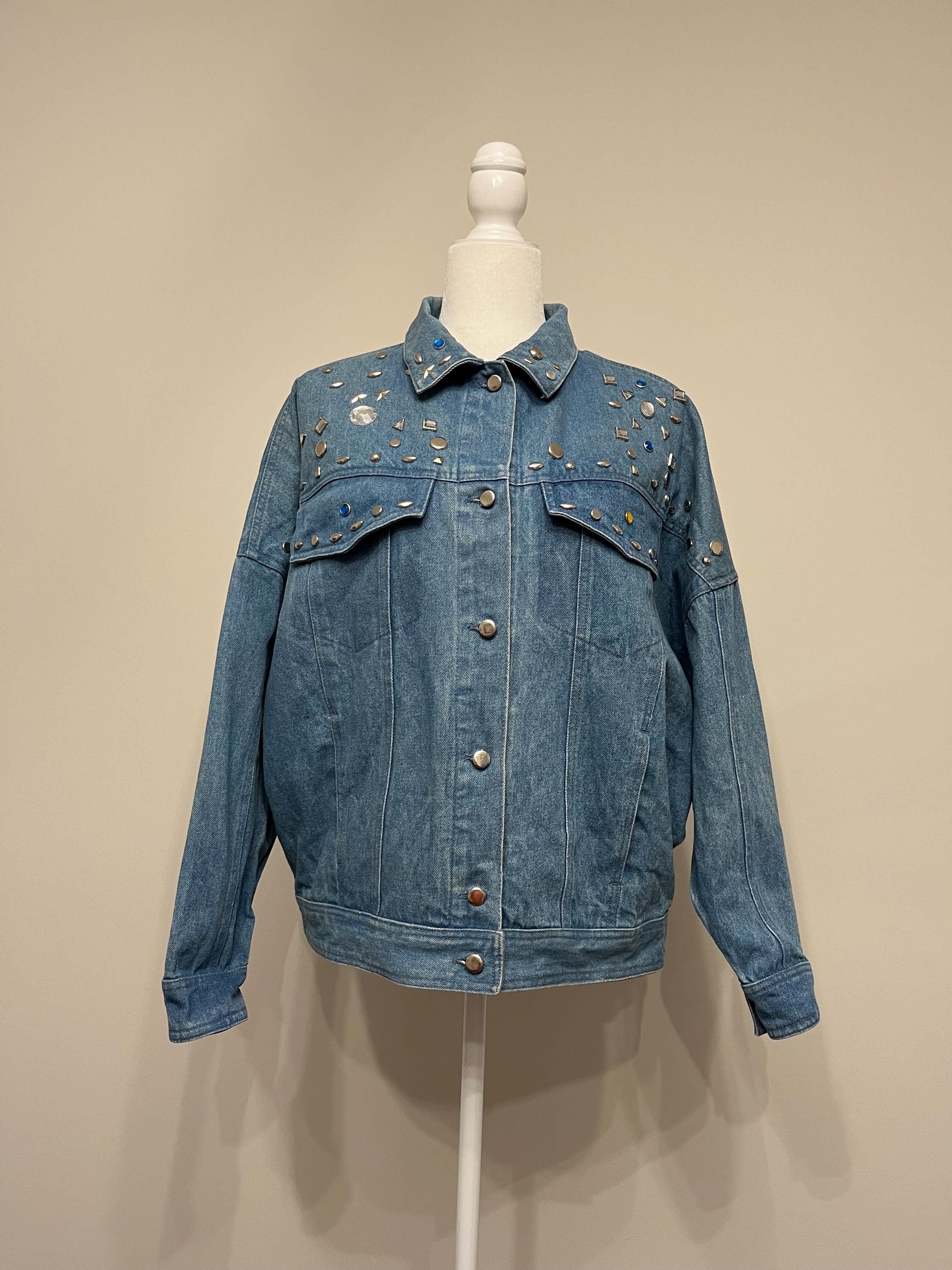 80s Embellished Denim Jacket, SBII by Bitterman Denim Jacket 80s Embellished Denim Jacket, SBII by Bitterman Denim Jacket