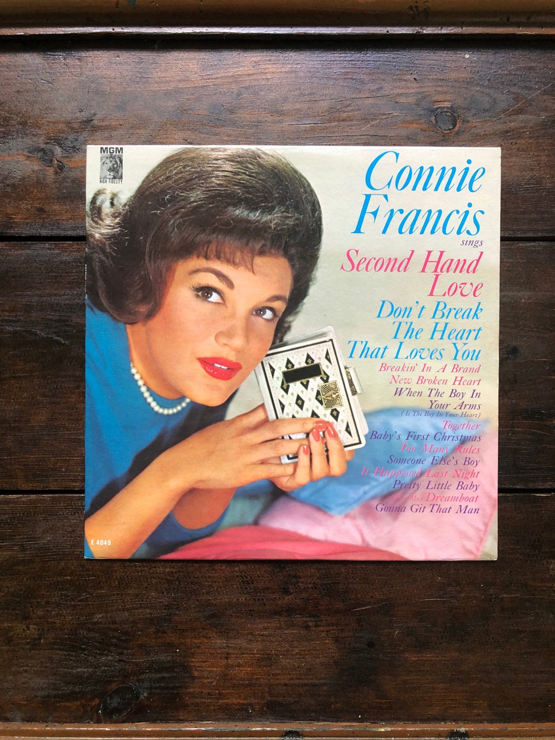 1962 Connie Francis Second Hand Love Album Mgm 60s Record Etsy 日本