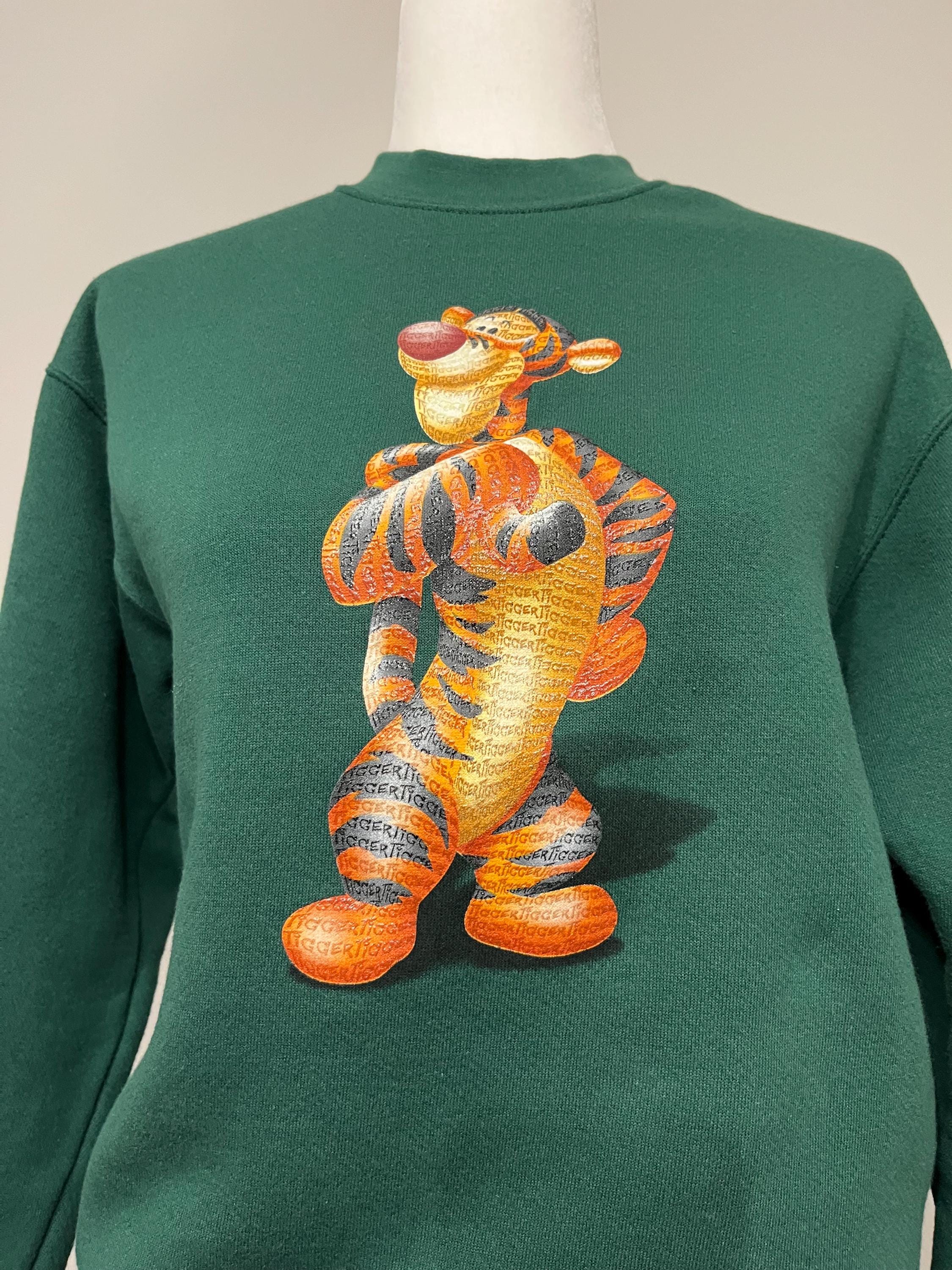Vintage Tigger Sweatshirt, Disney Store Tigger Sweatshirt, Forest 