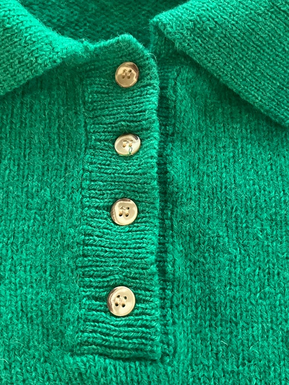 80s green shetland wool sweater, Windsor Shirt Co… - image 5