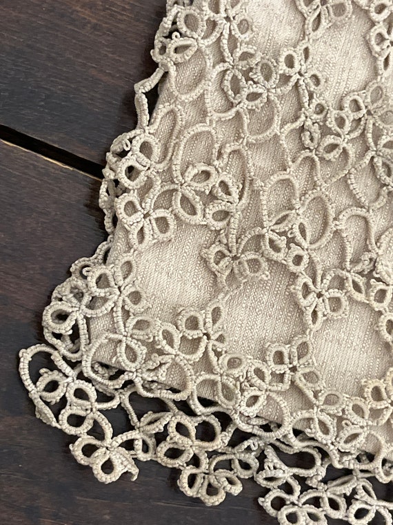 Antique tatted reticule, 1800s Victorian reticule, an… - Gem