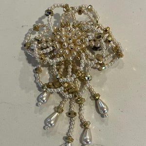 80s Beaded Barrette - Etsy