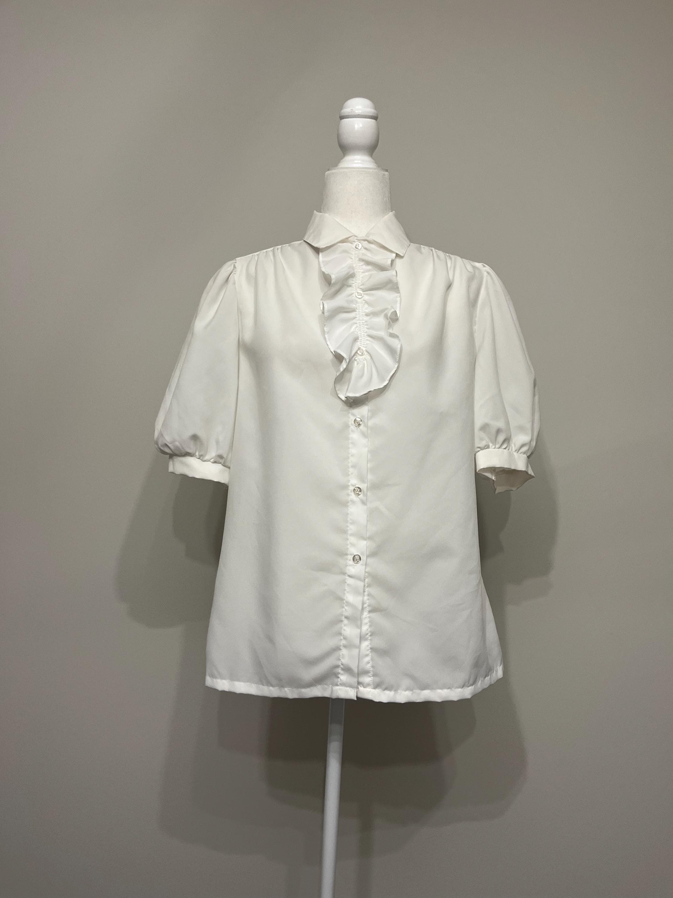 70s Ruffle Blouse - Etsy