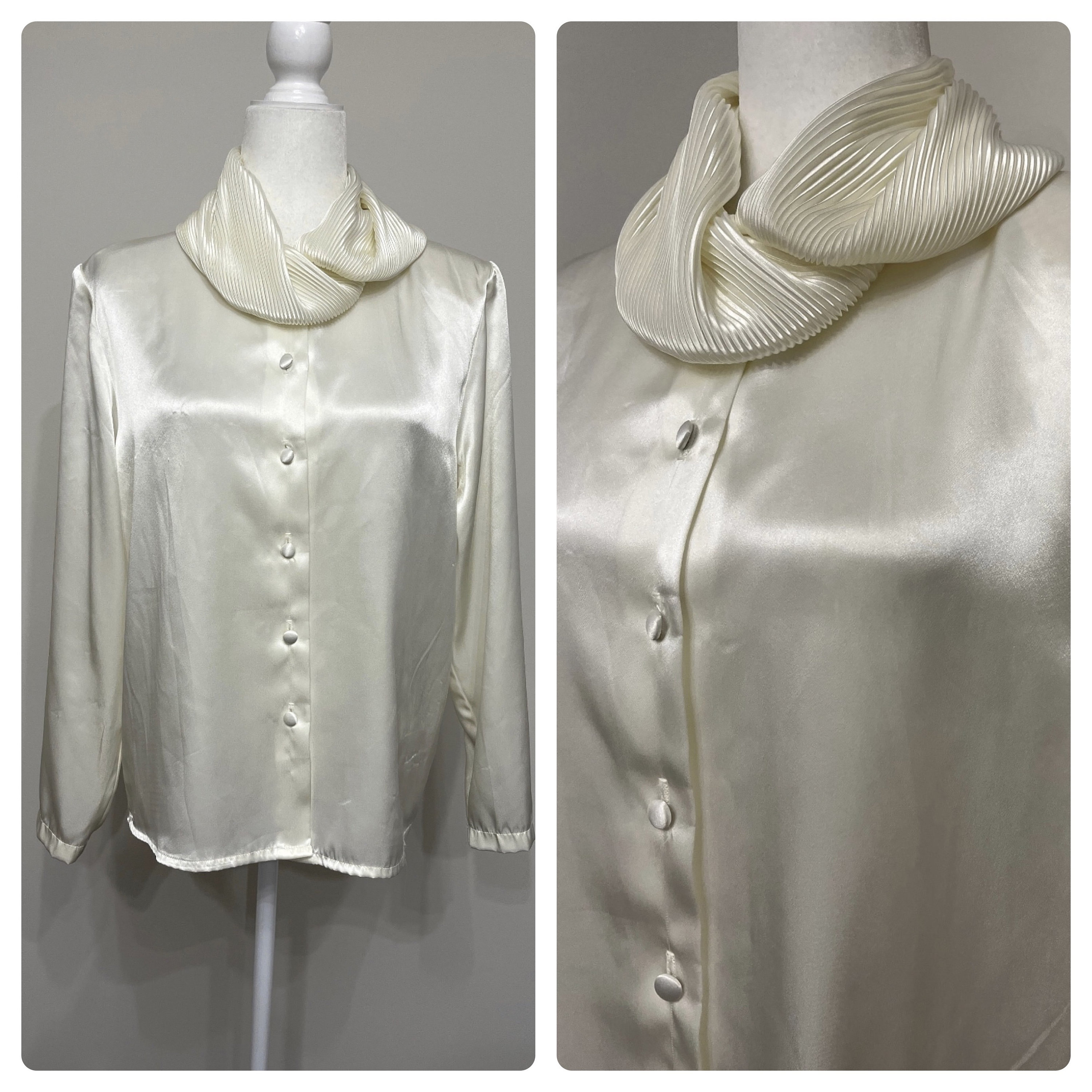 Cream dressy blouse new arrivals