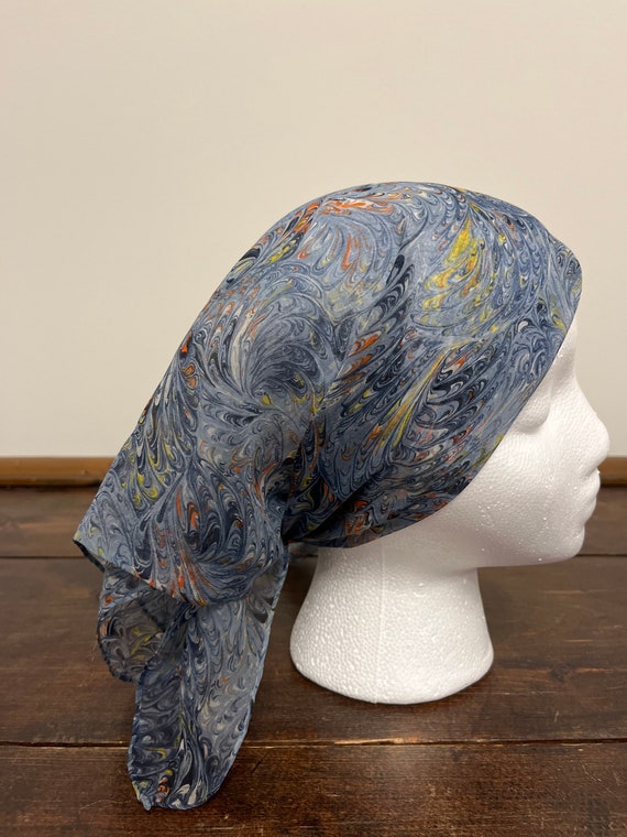 70s Burmel scarf, sheer abstract scarf, mod Kalei… - image 4