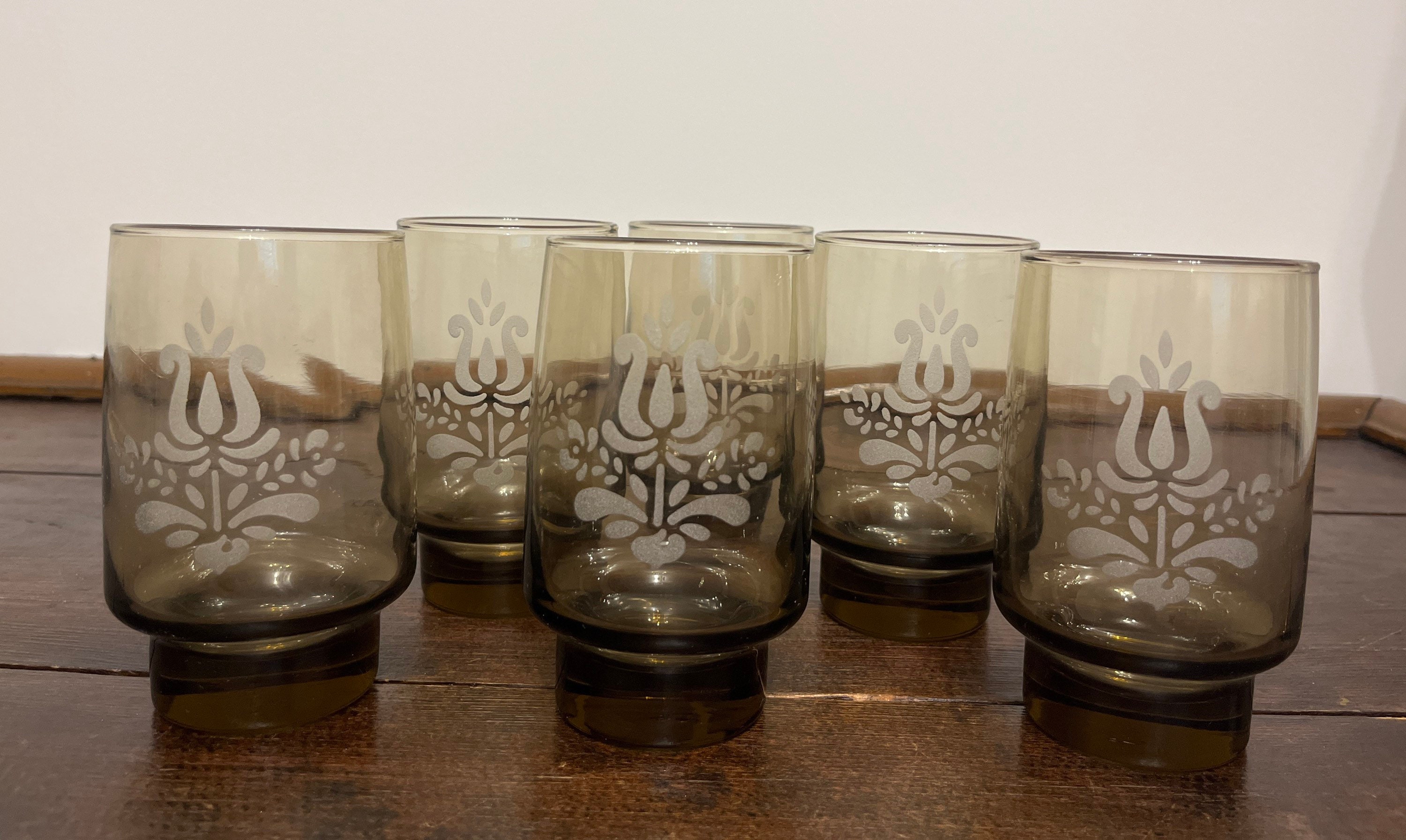 Libbey Brown Glass - Etsy