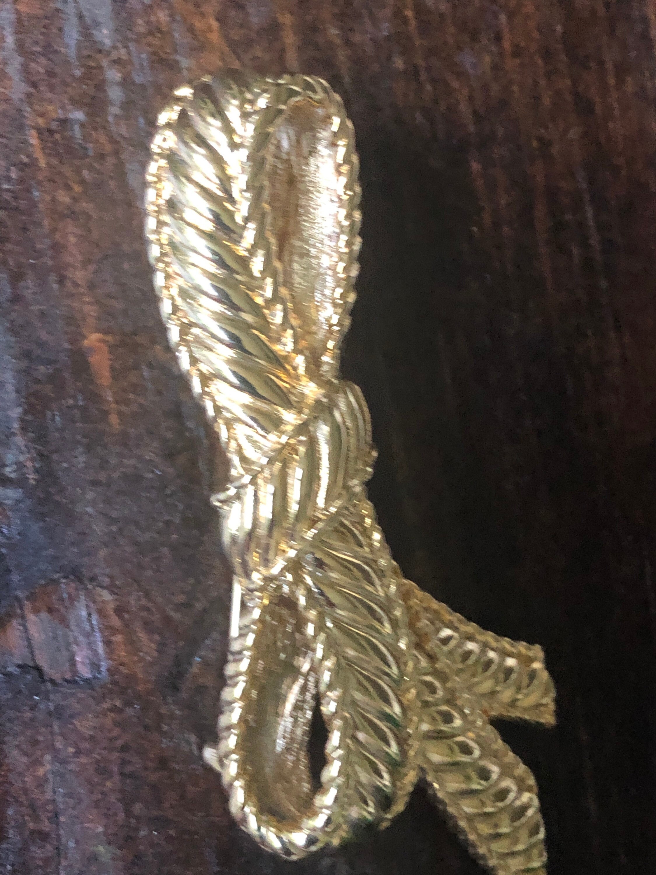 Broche Peigne Danecraft Dorée Vintage - Longueur 8,7 Cm - Superbe Et Neuve Sans Emballage