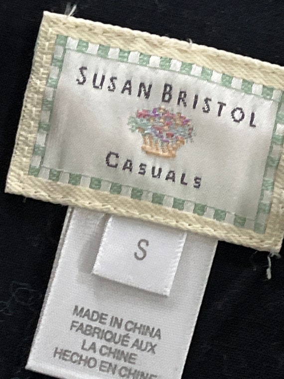 Vintage Susan Bristol Casuals patchwork vest, bla… - image 9