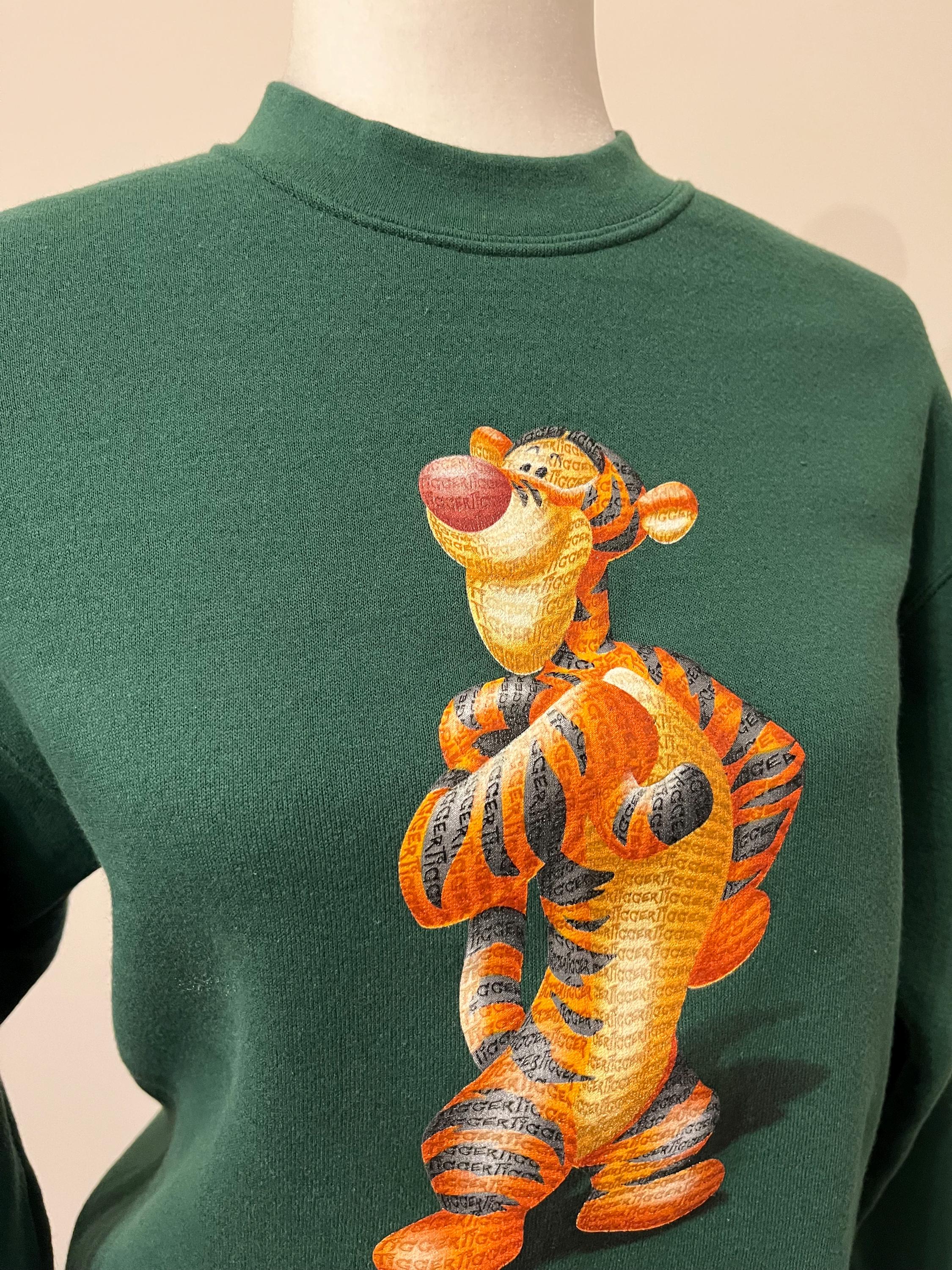 Vintage Tigger Sweatshirt, Disney Store Tigger Sweatshirt, Forest 
