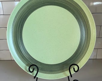 plateau vintage en pierre calcaire de Canonsburg, plateau vert moucheté de 13,25 pouces