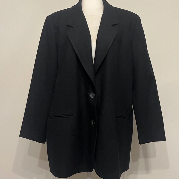 Vintage 90s Red and Black Deer Print Ladies' Blazer 6-8