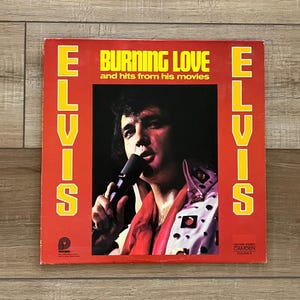 Elvis Burning Love and hits from his movies album, 1972 Elvis album, compilation album, Elvis vinyl, Elvis Presley album, Elvis record