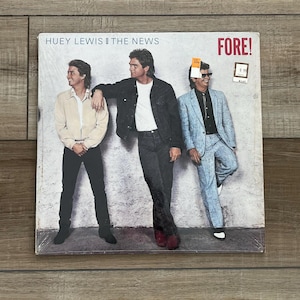 Huey Lewis and The News Fore album, 1986 Huey Lewis & The News album, Huey Lewis and The News vinyl, Stuck With You, 80s vinyl record