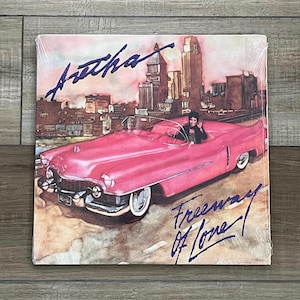 Aretha Freeway of Love single 33lp, 1985 Aretha Franklin record,  remix Freeway of Love, Aretha Franklin vinyl, Aretha lp, Clarence Clemons
