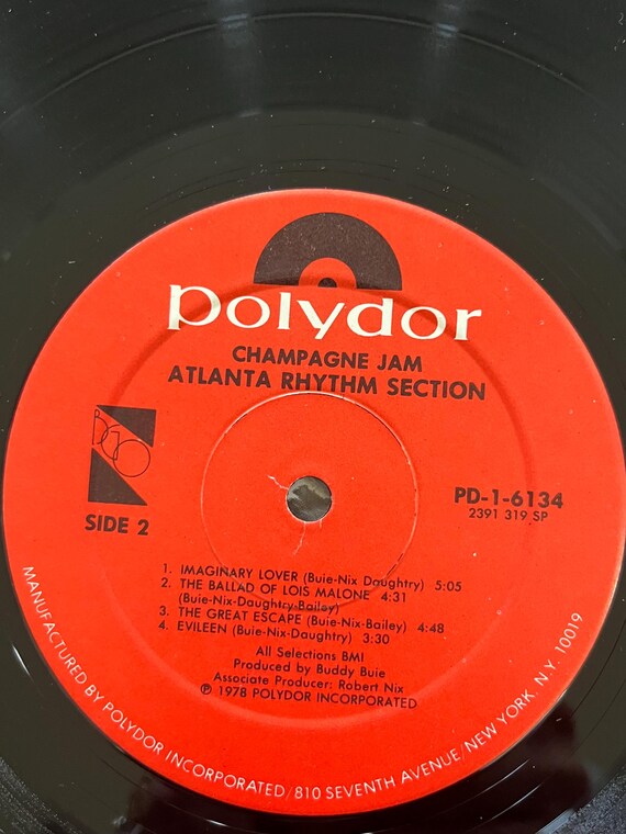 Atlanta Rhythm Section Champagne Jam Album, 1978 Atlanta Rhythm