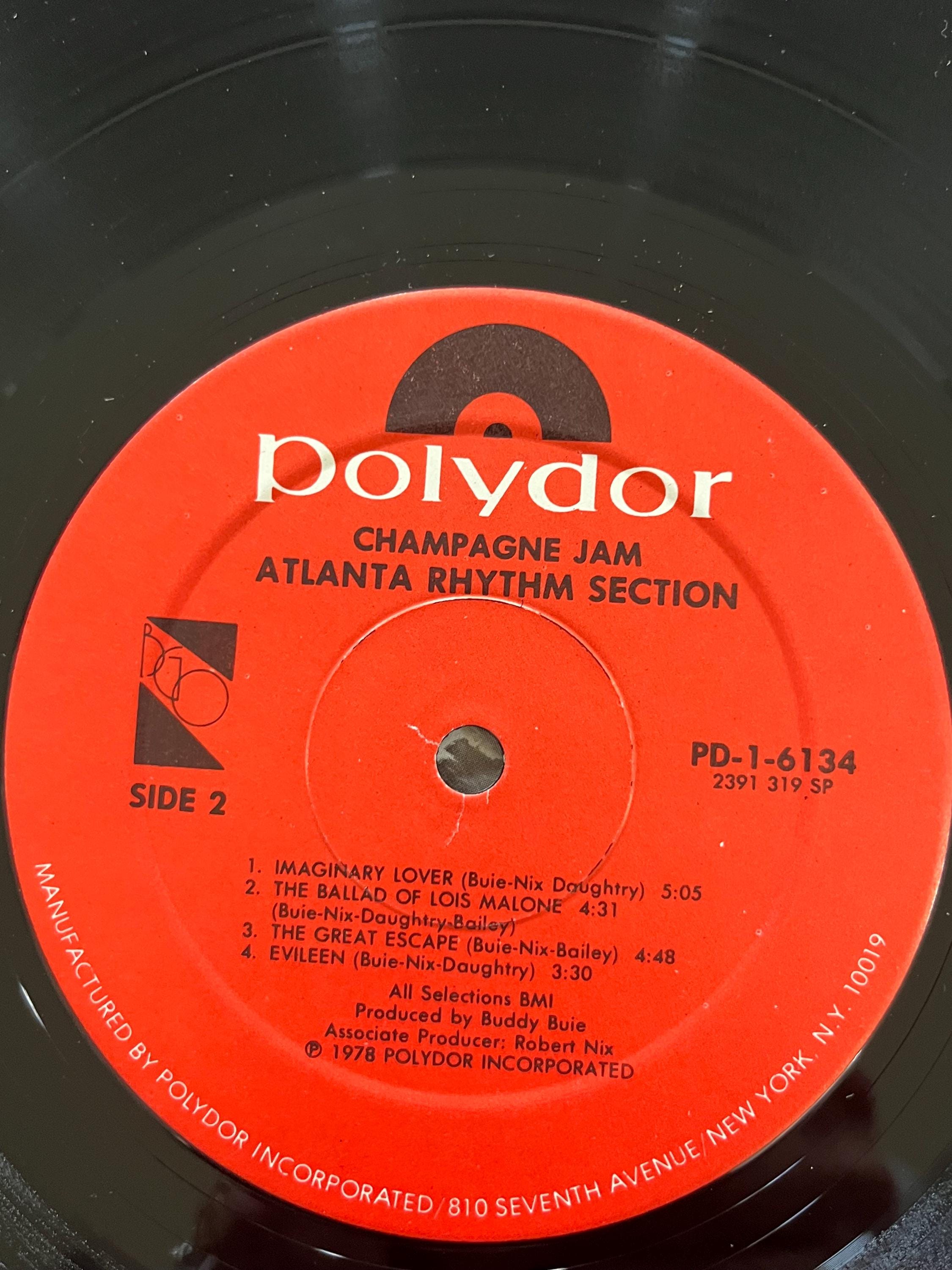 Atlanta Rhythm Section Champagne Jam Album, 1978 Atlanta Rhythm