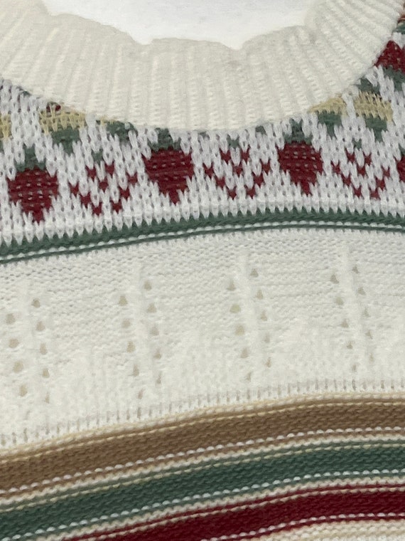 80s Season Ticket cabin sweater, patterned acryli… - image 4