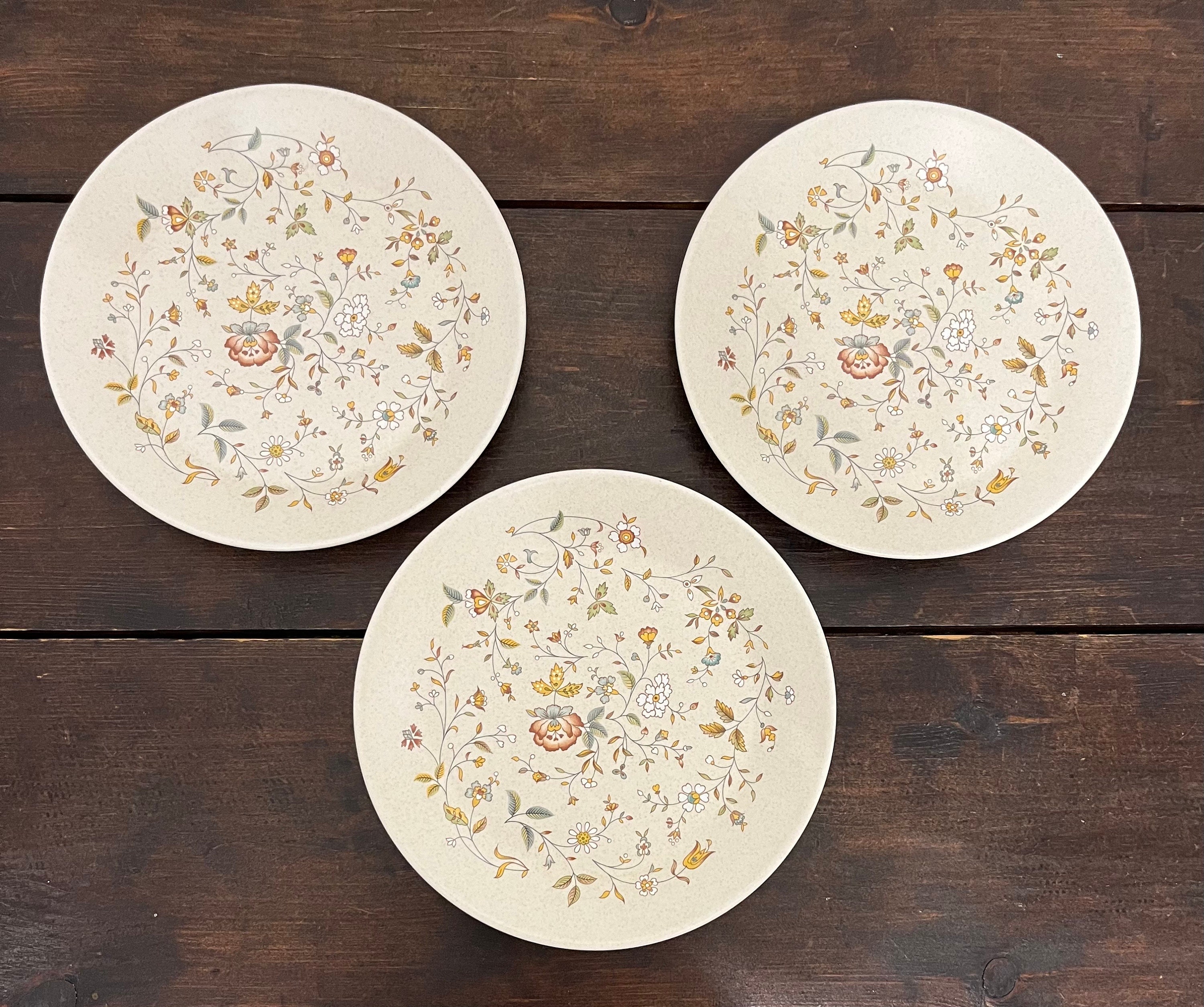 Lenox Temper-ware Merriment Salad Plates, Floral Salad Plates