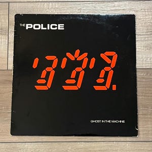 The Police Ghost In The Machine album, 1981 The Police album, Police vinyl, 80s rock, Every Little Thing She Does Is Magic, vintage vinyl