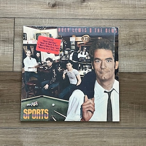 Huey Lewis and The News Sports album, 1983 Huey Lewis & The News album, Huey Lewis and The News vinyl, Heart and Soul, 80s vinyl record