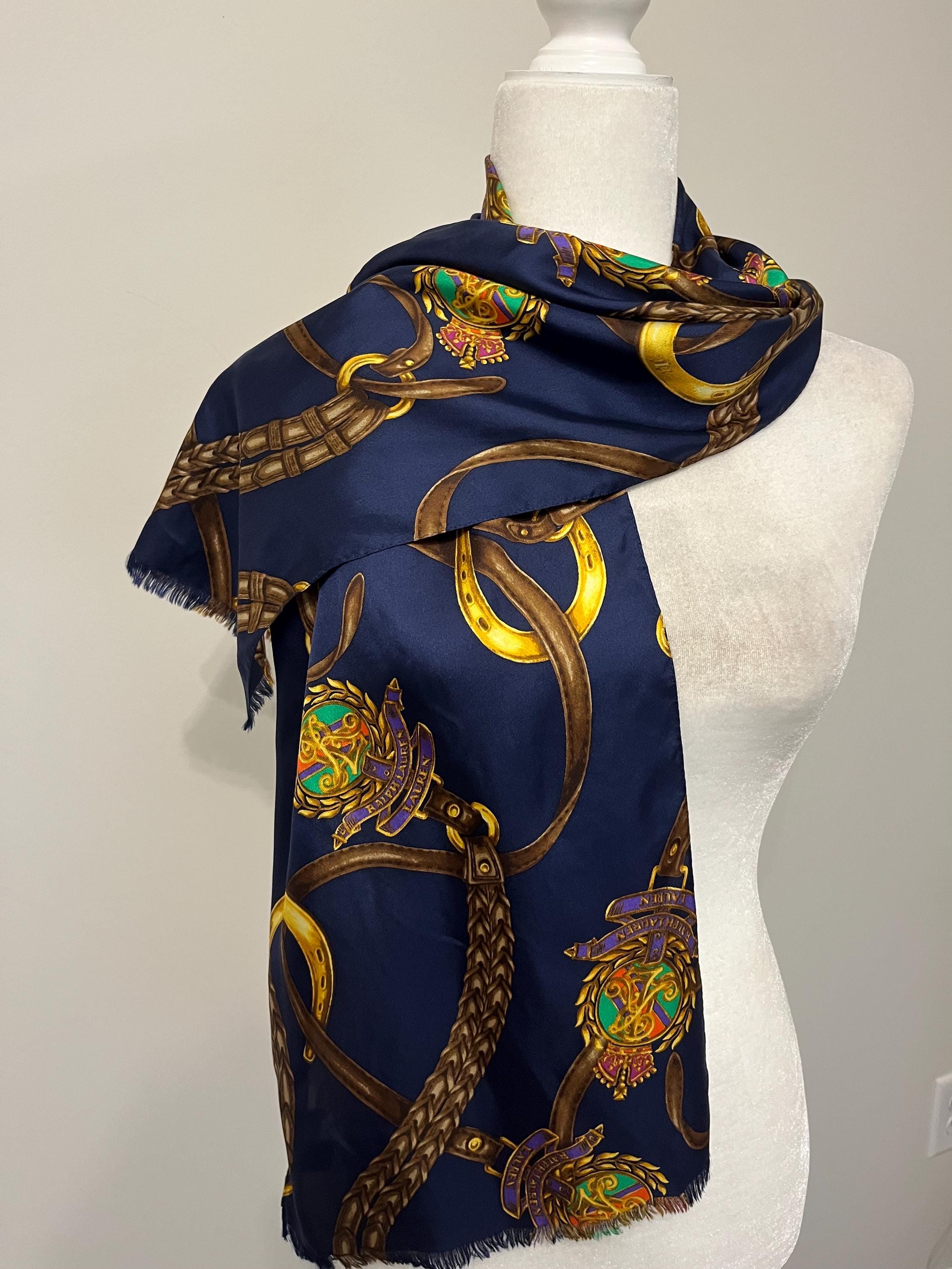 Vintage Scarf Ralph Lauren - Etsy