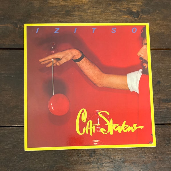 Cat Stevens Izitso album, 1977 Cat Stevens record, Old Schoolyard, vintage vinyl, 70s vinyl record, Cat Stevens album 33lp