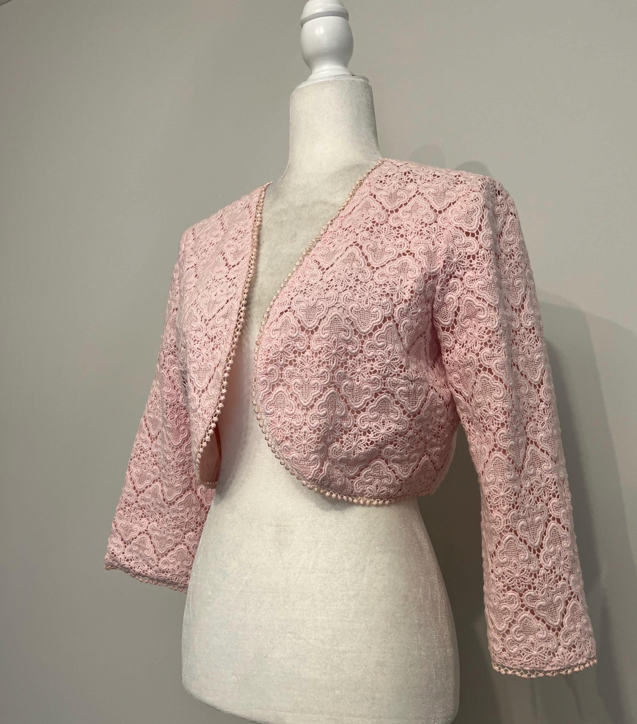 Pink Lace Bolero - Etsy