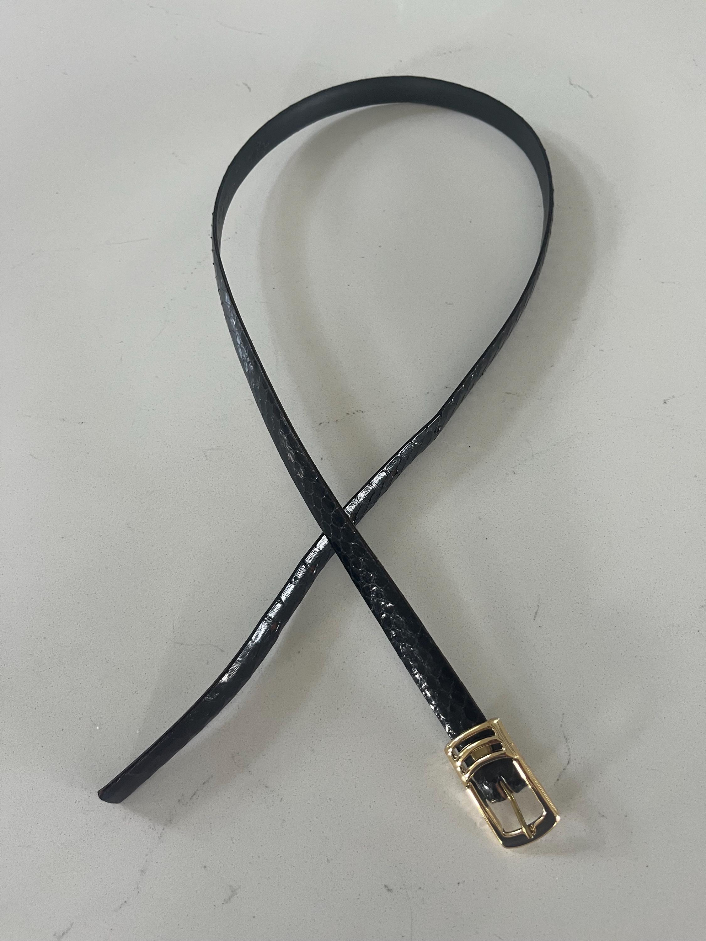 VALENTINO VINTAGE ITALY製 スエードレザー×レザーベルト Vintage brown leather valentino belt - Gem