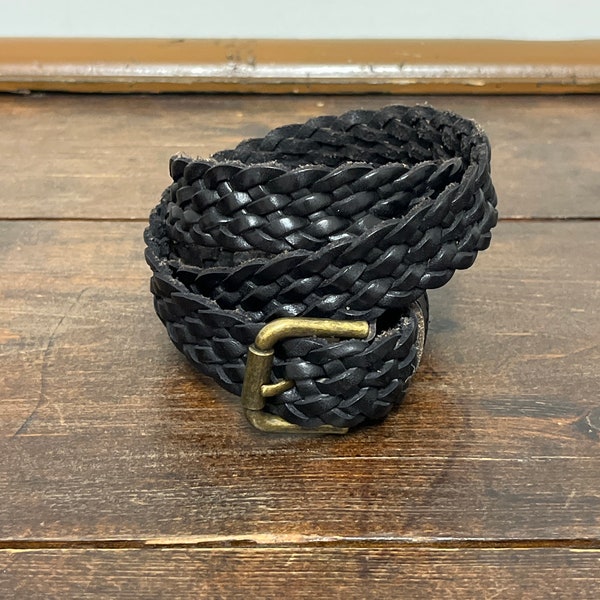 Black Braided Belt