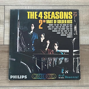 The 4 Seasons 2nd Vault of Golden Hits album, 1966 The Four Seasons greatest hits album, compilation record,  Four Seasons vinyl, Sherry