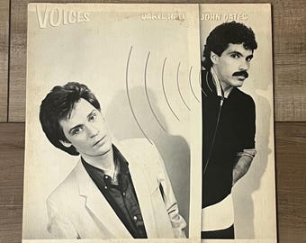 Daryl Hall John Oates Voices album, 1980 Hall & Oates album, Hall and Oates vinyl, Hall and Oates record, 80s music, Kiss On My List