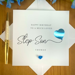 Carte d'anniversaire beau-fils, carte d'anniversaire ballon, carte d'anniversaire fils adulte, carte d'anniversaire pour fils, anniversaire ballon aluminium. TLC0320