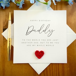 Papaverjaardagskaart, lieve kaart voor papa, verjaardagskaart papa, papakaart van kinderen, beste papa ooit, TLC046x