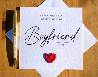 Boyfriend birthday card, card for soulmate, luxury card for boyfriend, personalised card, TLC0059