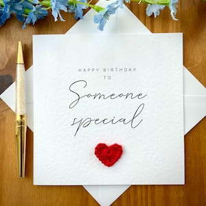 Carte d'anniversaire pour quelqu'un de spécial, carte pour personne spéciale, ami spécial, nouvel amant, carte pour nouvelle relation, carte d'anniversaire pour ami, TLC0490T