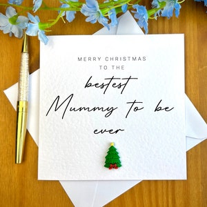 Biglietto di Natale per la futura mamma, buon Natale alla migliore futura mamma di sempre, biglietto di Natale da Bump, biglietto di buon Natale per la mummia, TLC0386