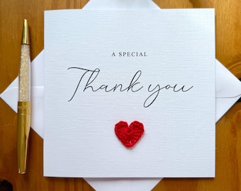 A Special Thank You Card: Linen cardstock, just to say card, TLC0663