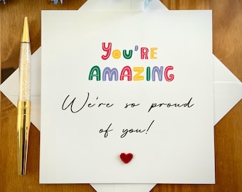 So proud of you card, you’re amazing card, congratulations card, well done card, TLC0475