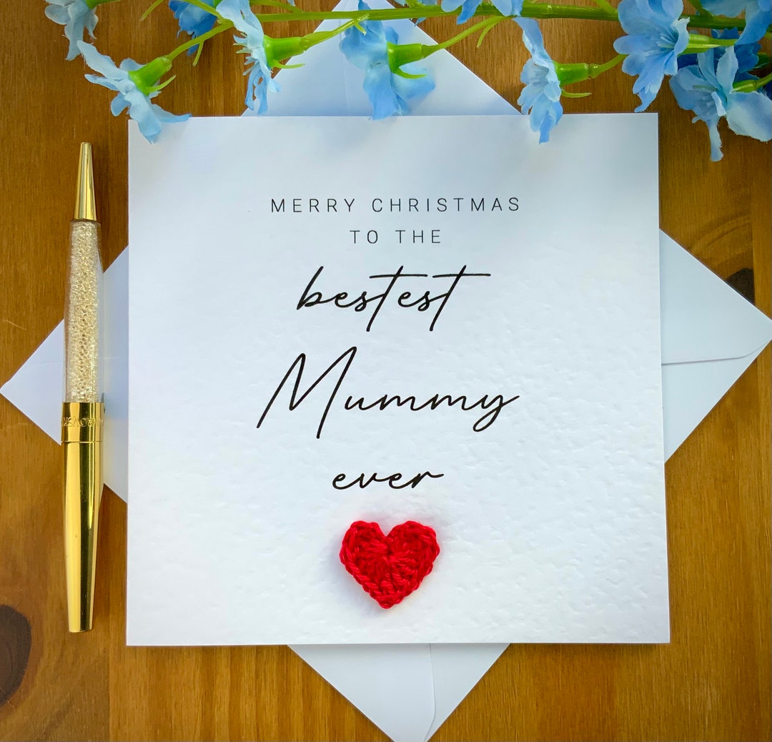 Mummy at christmas card
