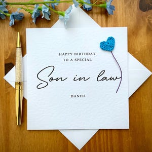 Carte d'anniversaire de gendre, spéciale gendre, carte d'anniversaire pour gendre, carte de gendre incroyable, TLC050x