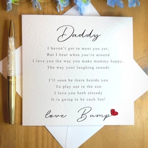 Papakaart uit de buik, kerstkaart, Vaderdag, daddy to be-kaart, kaart voor aanstaande vader, daddy to be-kaart, vanaf de hobbel, TLC0164