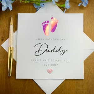 Biglietto per la festa del papà dal pancione, biglietto per la festa del papà per il futuro papà, primo biglietto per la festa del papà, futuro papà Biglietto per la festa del papà, TLC0423
