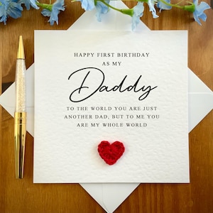 Eerste verjaardag als mijn papa-kaart, papa-verjaardagskaart, lieve kaart voor papa, verjaardagskaart papa, beste papa ooit, TLC046x