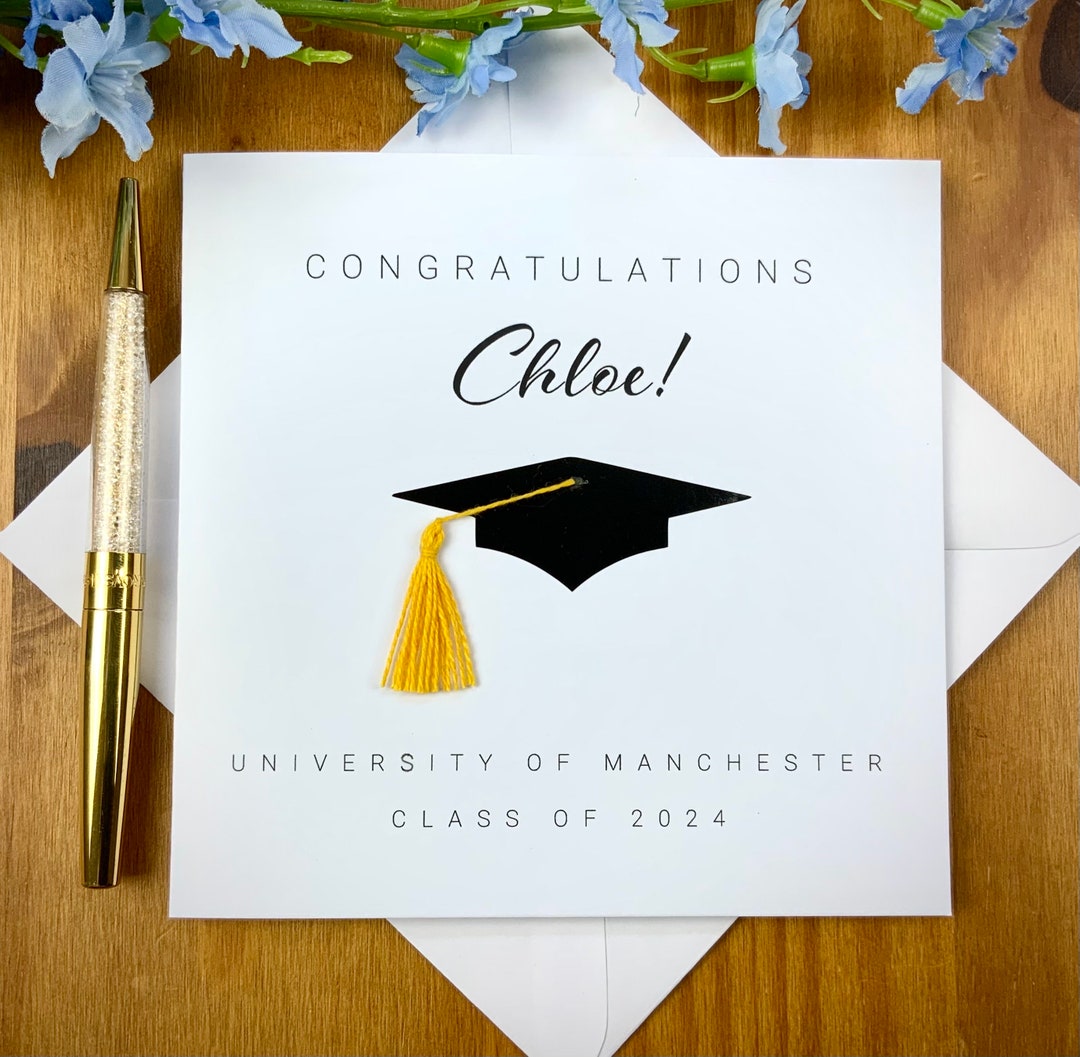 Handmade Graduation Card With Tassel, Personalised Card, TLC0429 - Etsy