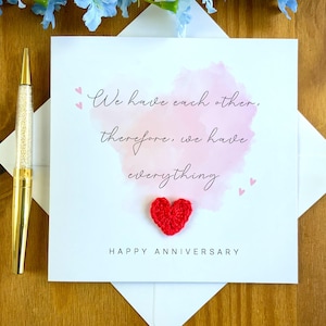 Carte d'anniversaire, nous avons l'autre donc nous avons tout carte, carte poème, mots doux pour amoureux, anniversaire attentionné, TLC06xx