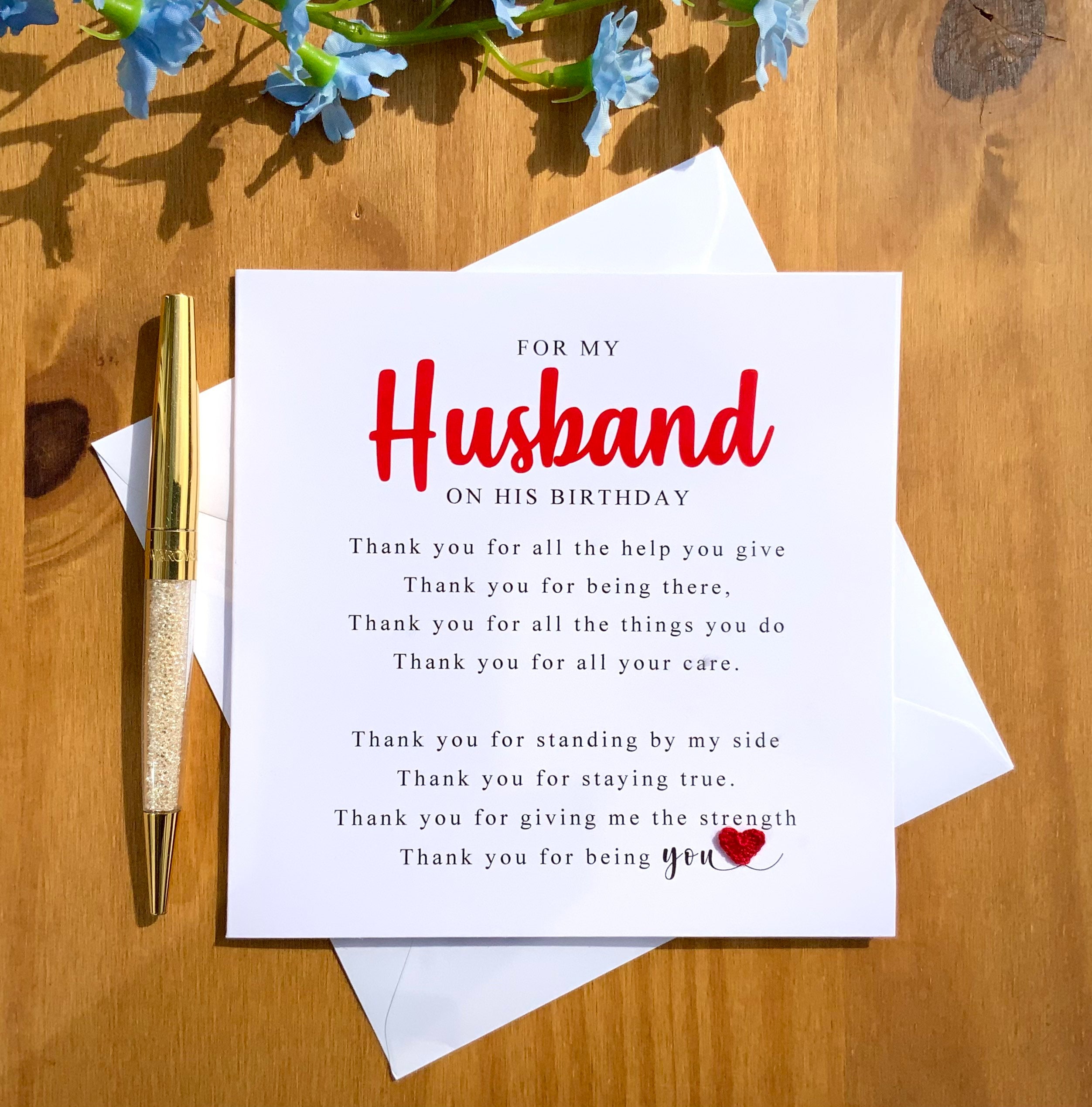 Husband Poem - Valentines And Anniversary Card - View #5
