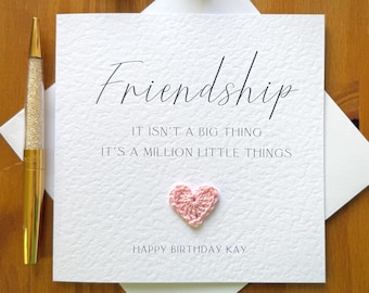 Friendship card, friend birthday card, friend appreciation card, TLC0697