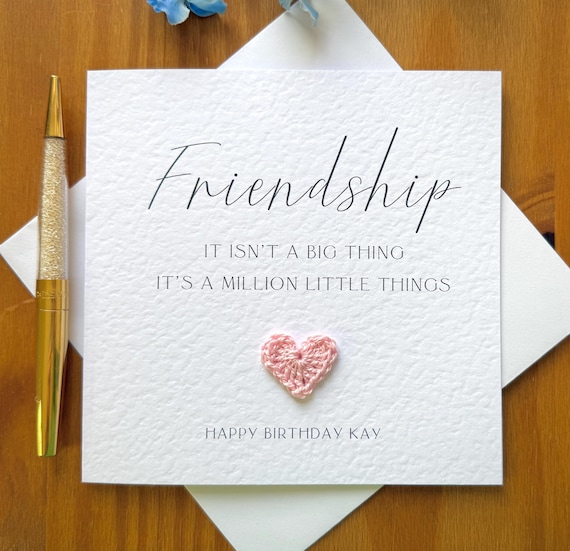 Friendship card, friend birthday card, friend appreciation card, TLC0697