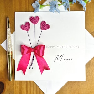 Tarjeta del Día de la Madre, tarjeta especial para mamá, te amo mamá, tarjeta para mamá con corazones de amor, tarjeta para mamá, TLC0205