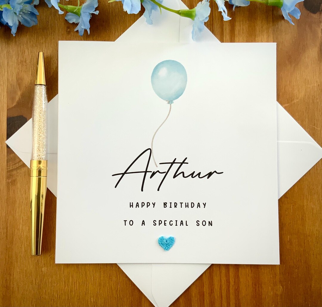 son-birthday-card-elegant-balloon-design-personalised-card-tlc0472
